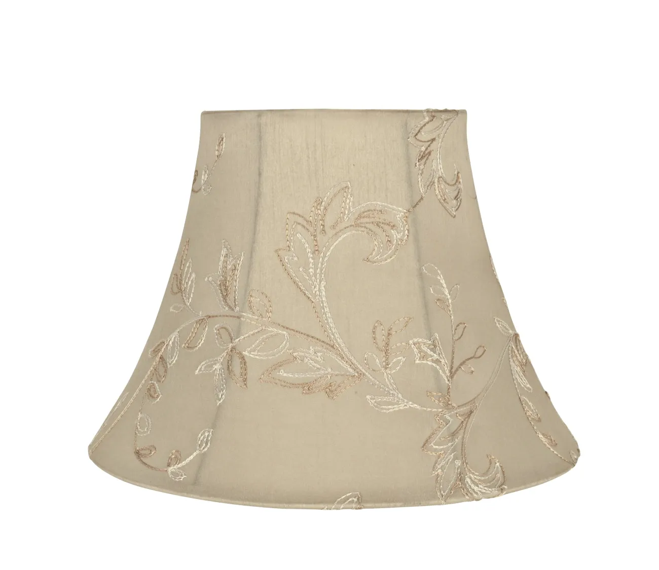 # 70219-21 One-Light Plug-In Swag Pendant Light Conversion Kit with Transitional Bell Fabric Lamp Shade, Apricot, 13" width