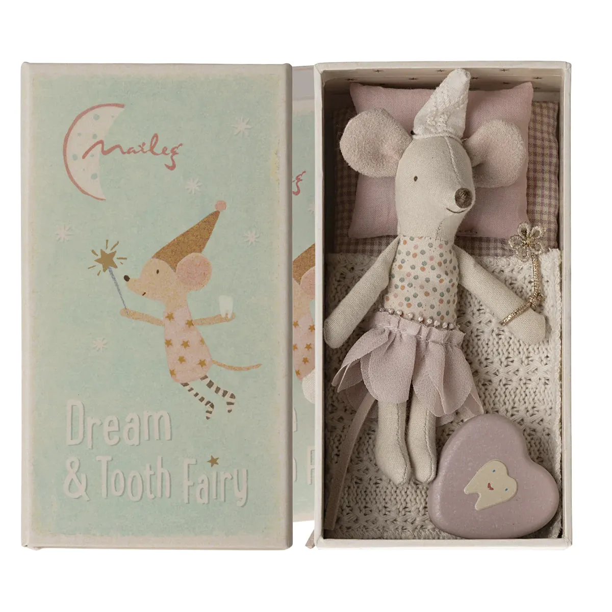 2024 Maileg Little Sister Tooth Fairy Mouse In Matchbox