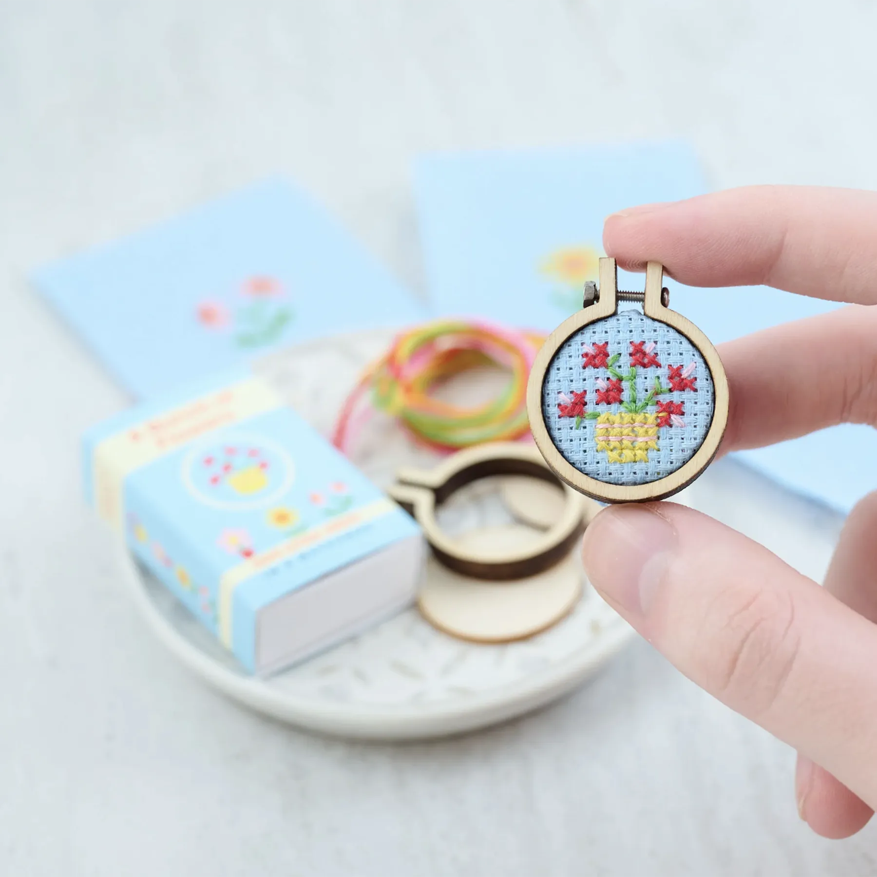 A Bunch of Flowers Mini Cross Stitch Kit
