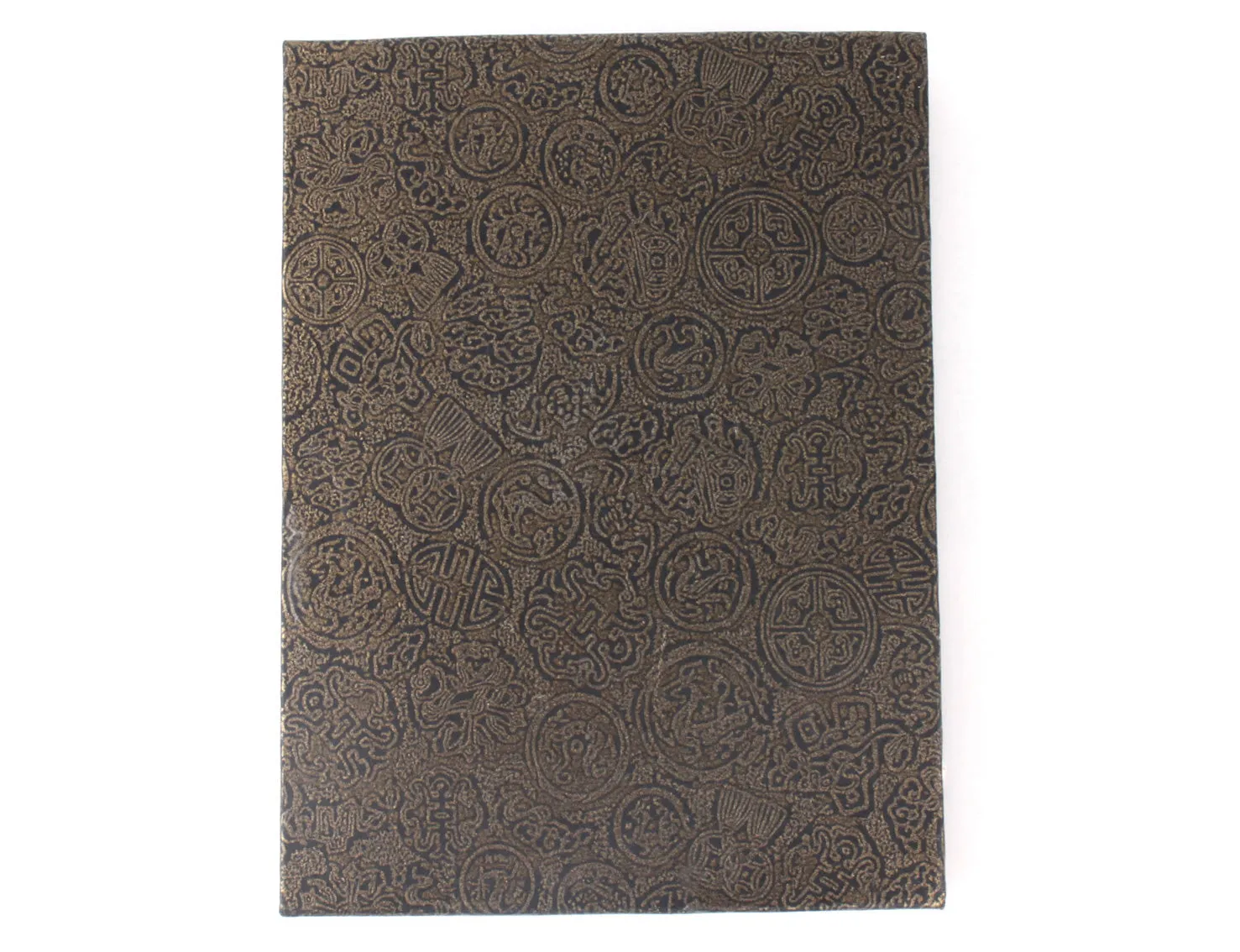 Accordion Fold Brush Painting Album - Bronze Cover