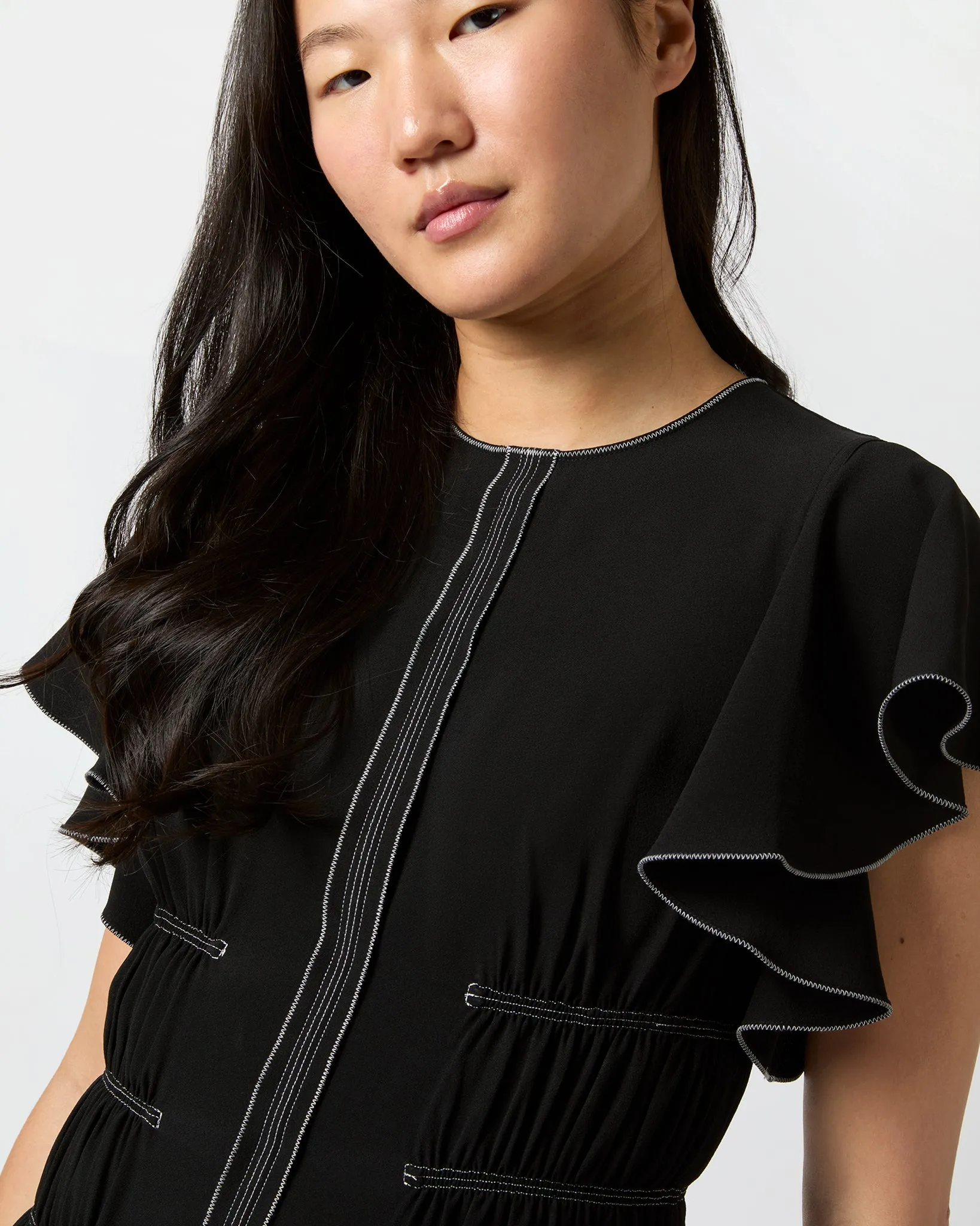 Anais Dress in Noir