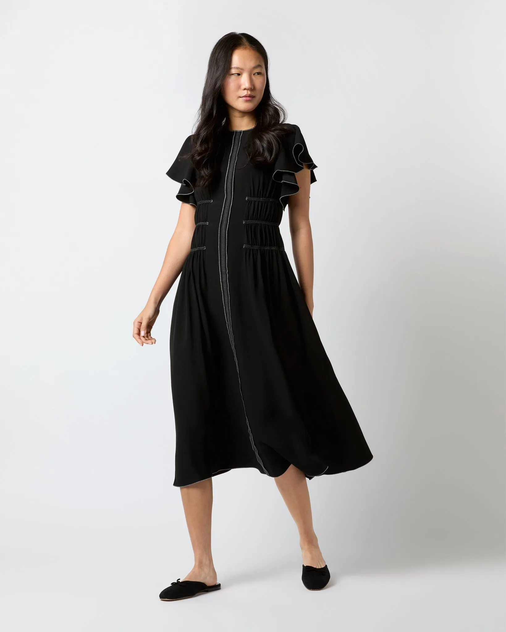 Anais Dress in Noir
