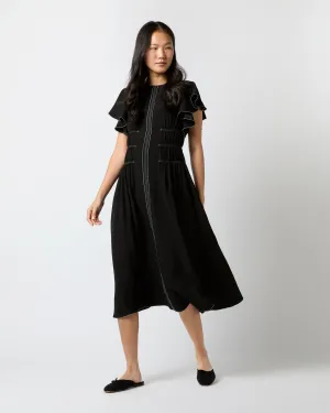 Anais Dress in Noir