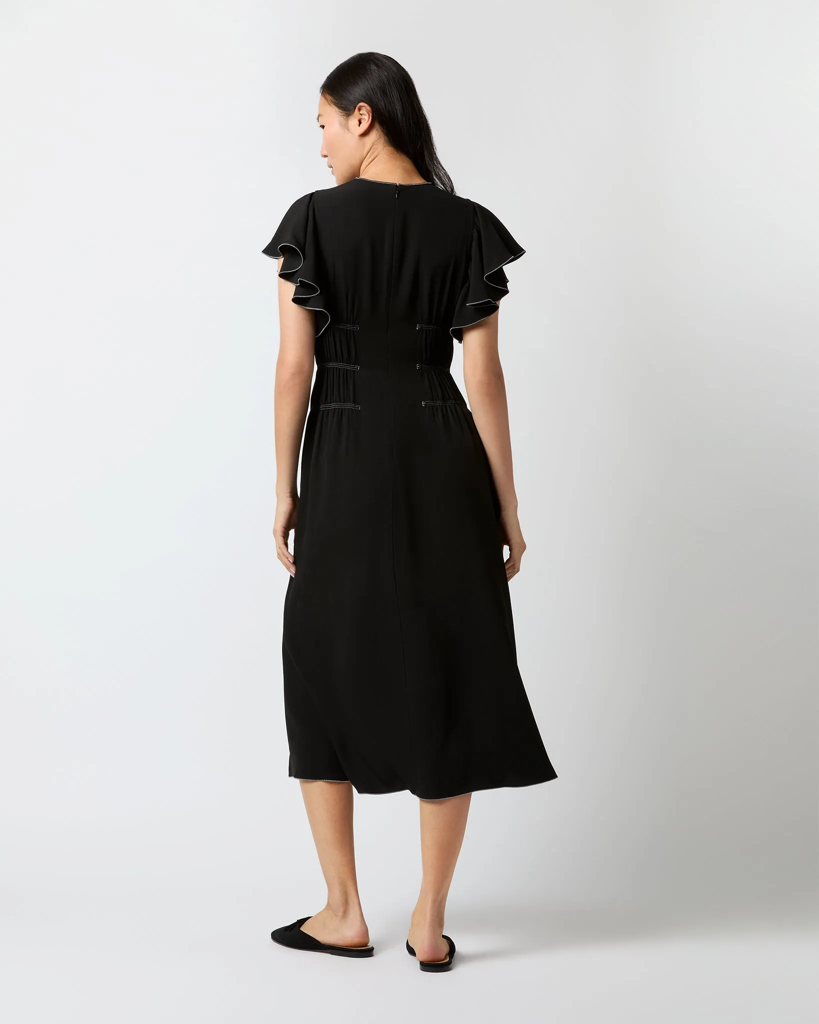 Anais Dress in Noir