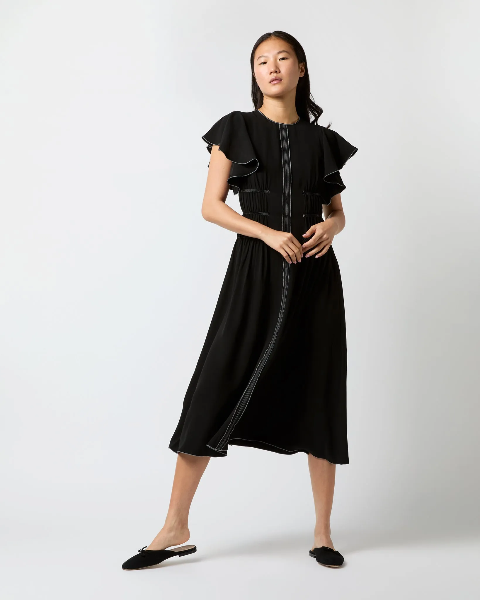 Anais Dress in Noir