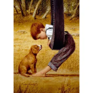 Animal Boy - Full Diamond Painting - (Canvas 30*40cm/11.81*15.75in)