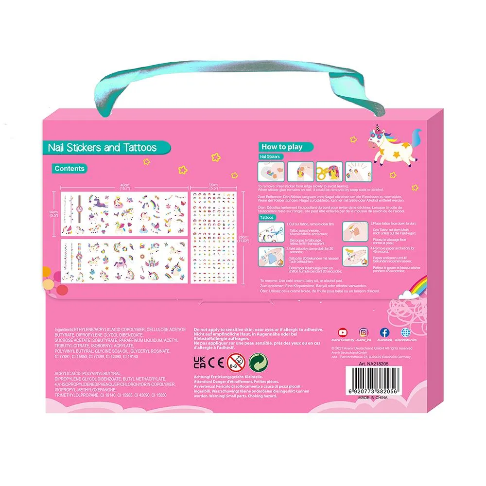 Avenir Nail Stickers & Tattoos - Unicorns