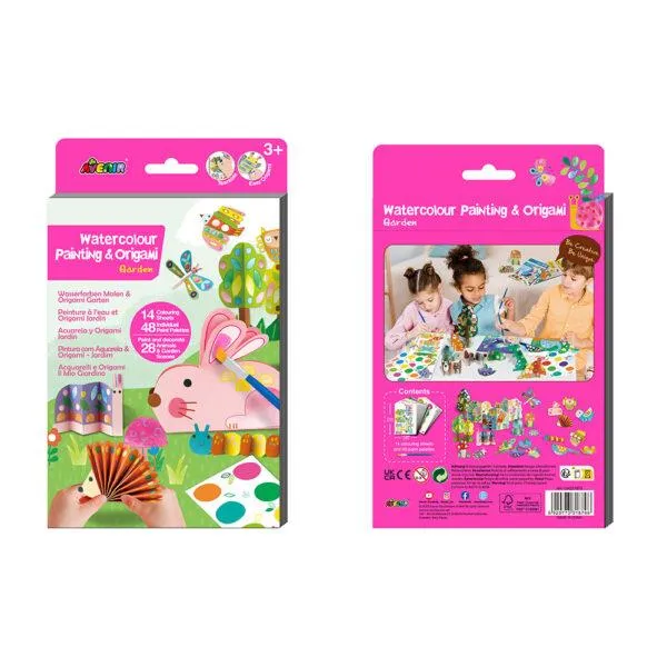 Avenir Watercolour Painting & Origami Kit, Assorted