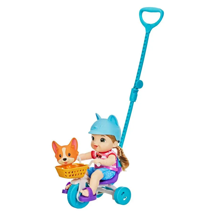 Baby Alive Littles, Roll Pedal Trike, Doll Tricycle, Push-Stick, Little Jade Doll, Pet Accessory