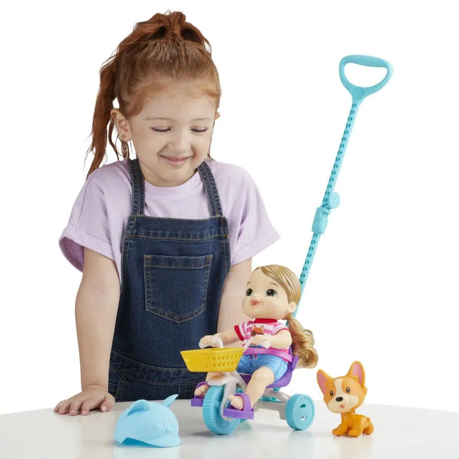 Baby Alive Littles, Roll Pedal Trike, Doll Tricycle, Push-Stick, Little Jade Doll, Pet Accessory