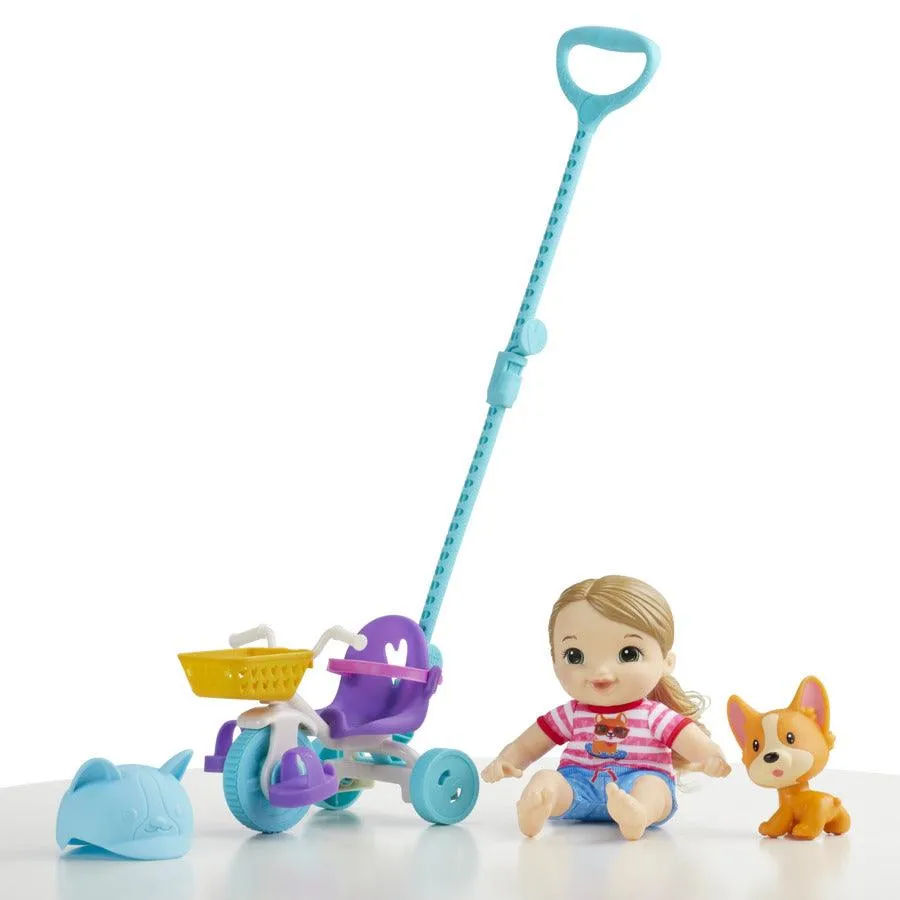 Baby Alive Littles, Roll Pedal Trike, Doll Tricycle, Push-Stick, Little Jade Doll, Pet Accessory