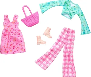 Barbie Doll Clothing, Fashion And Accessory Pack With Cottage Core Theme