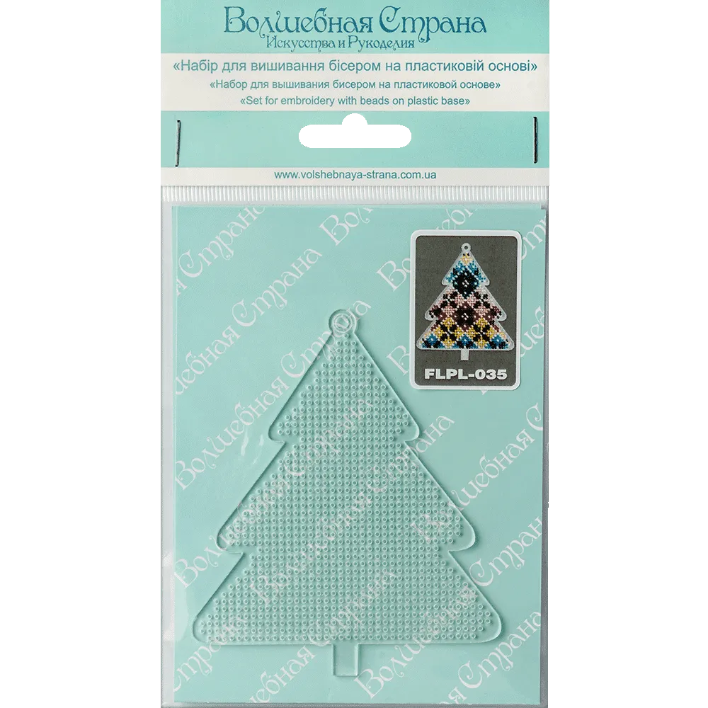 Bead embroidery kit on a plastic base FLPL-035
