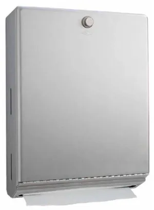 Bobrick B-2620 Multifold or 400 C-Fold Paper Towel Dispensers with Knob Latch 
