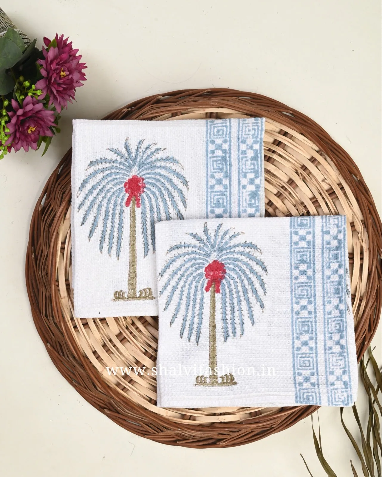 Buta Print Bath Linen Set (BLS02)