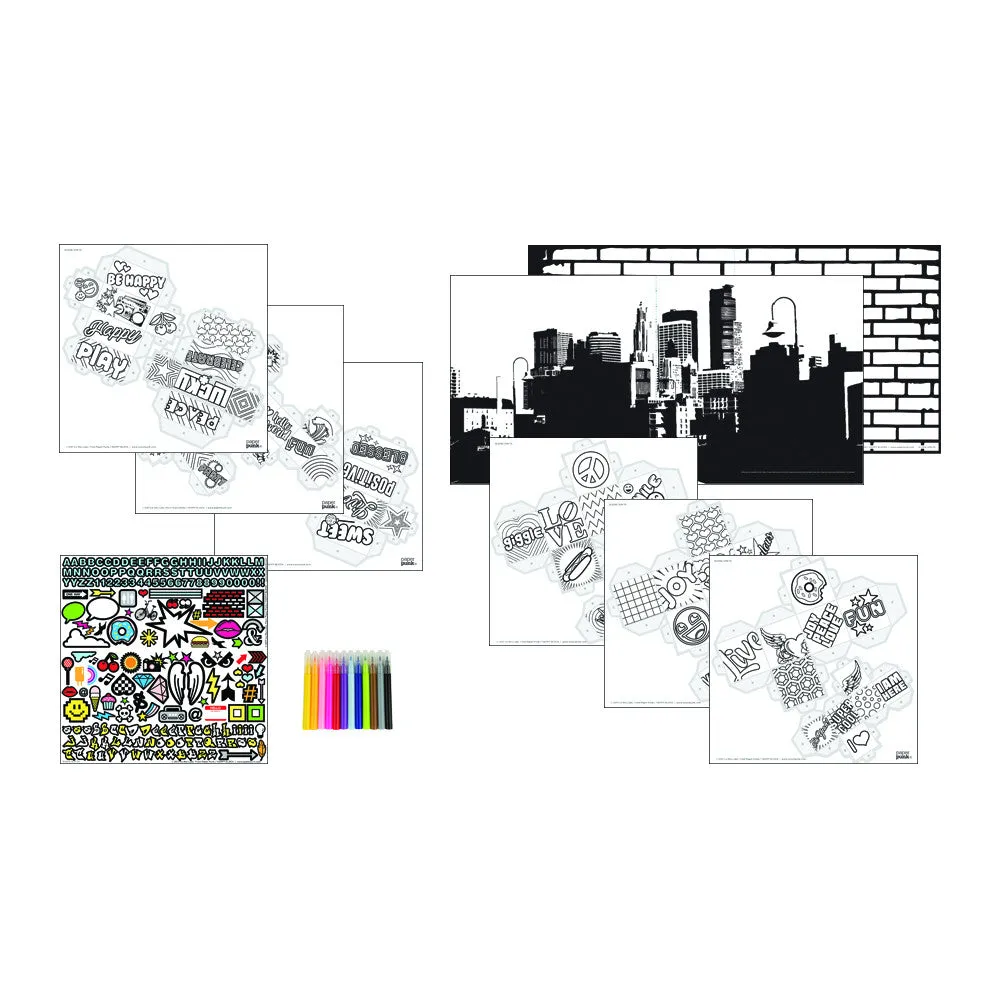 COLOR BUILD - Graffiti Blocks HAPPY
