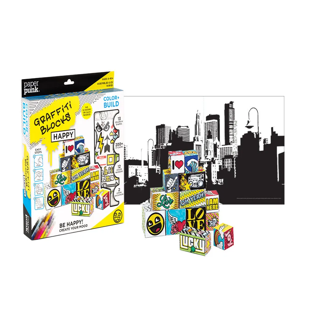 COLOR BUILD - Graffiti Blocks HAPPY