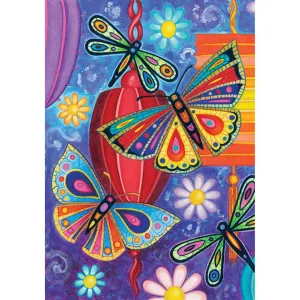 Colorful Butterfly Dragonfly   - Full Round Diamond - 30x40cm