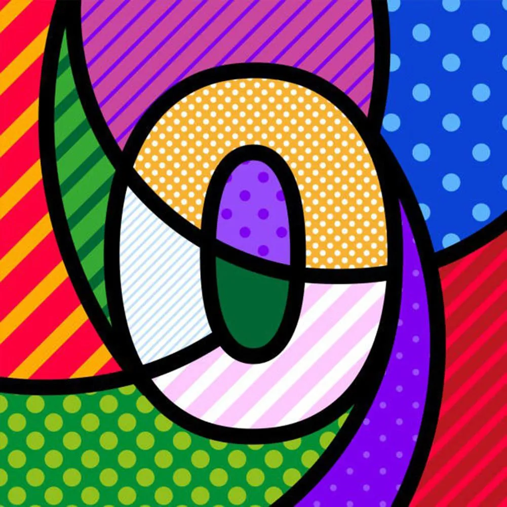 Colorful Number 0 - Full Round Diamond - 30x30CM