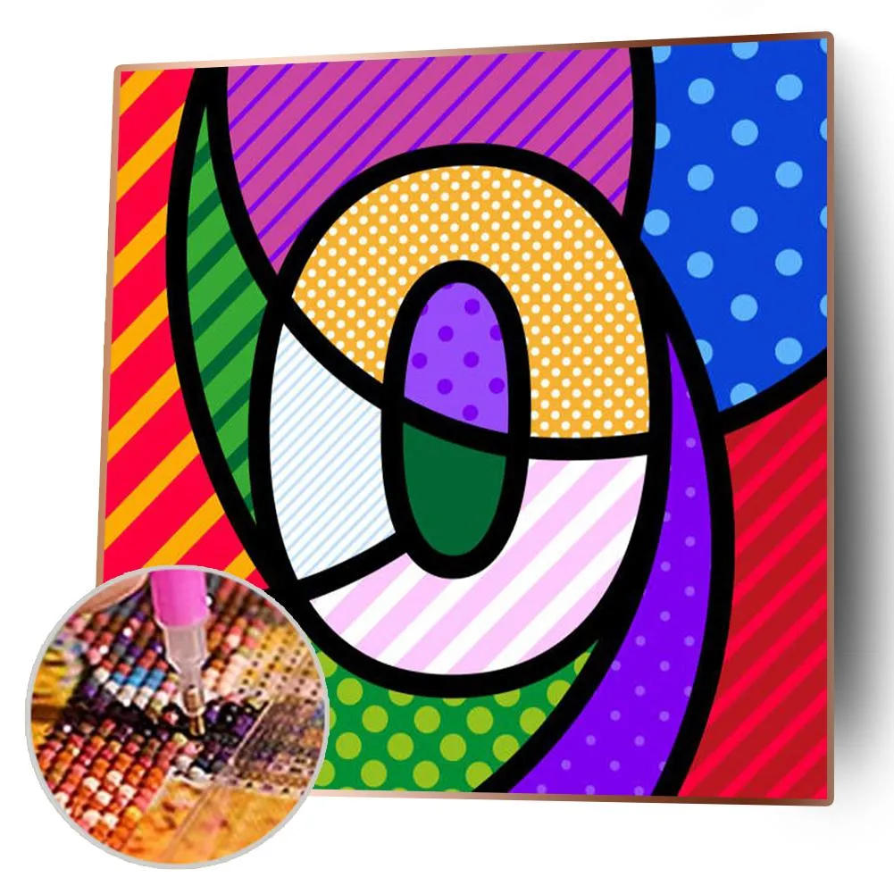 Colorful Number 0 - Full Round Diamond - 30x30CM