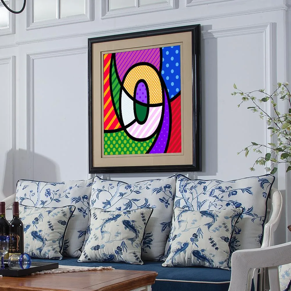 Colorful Number 0 - Full Round Diamond - 30x30CM