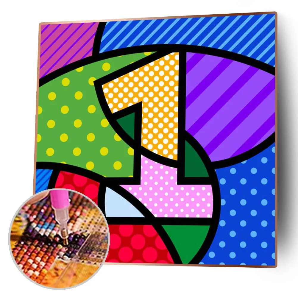 Colorful Number 1 - Full Round Diamond - 30x30CM