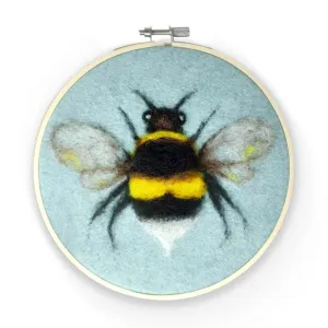 Crafty Kit Co. Needle Felting Kit - Bee in a Hoop