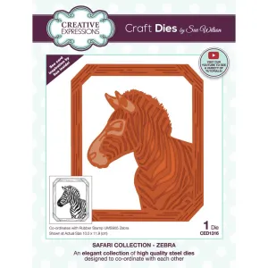 Creative Expressions Craft Dies By Sue Wilson - Safari Collection: Zebra*