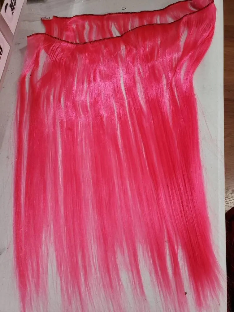 DG-HQ™ Wig Weft Nylon Sunshine N2521A Yellow Nylon Weft 30"Wx20"L Doll Hair for Making Fashion Doll Wigs Standard Temperature
