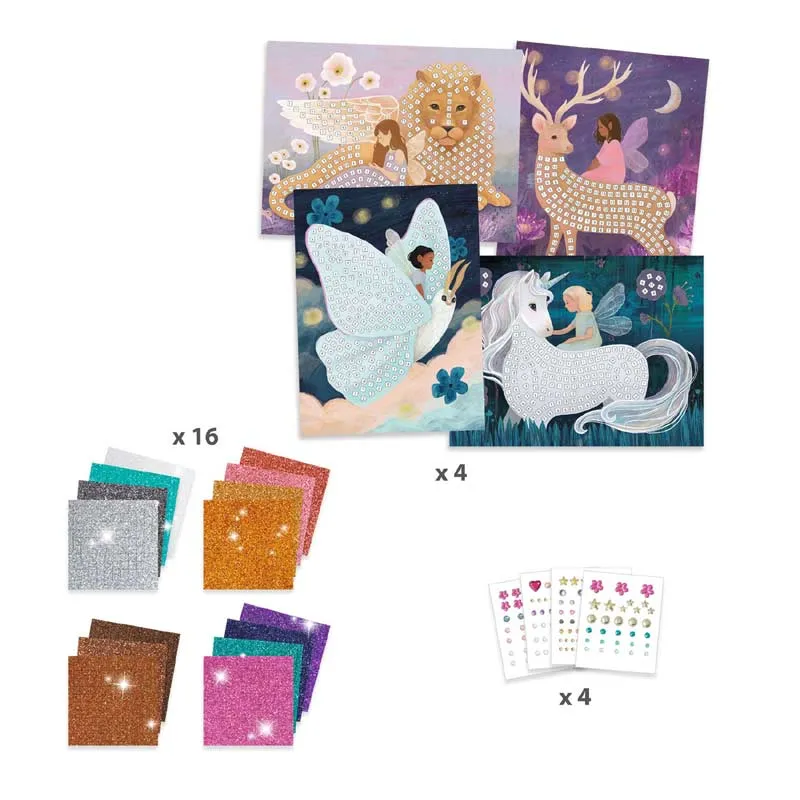 Djeco DJ09426 Enchanted World Mosaic Kit