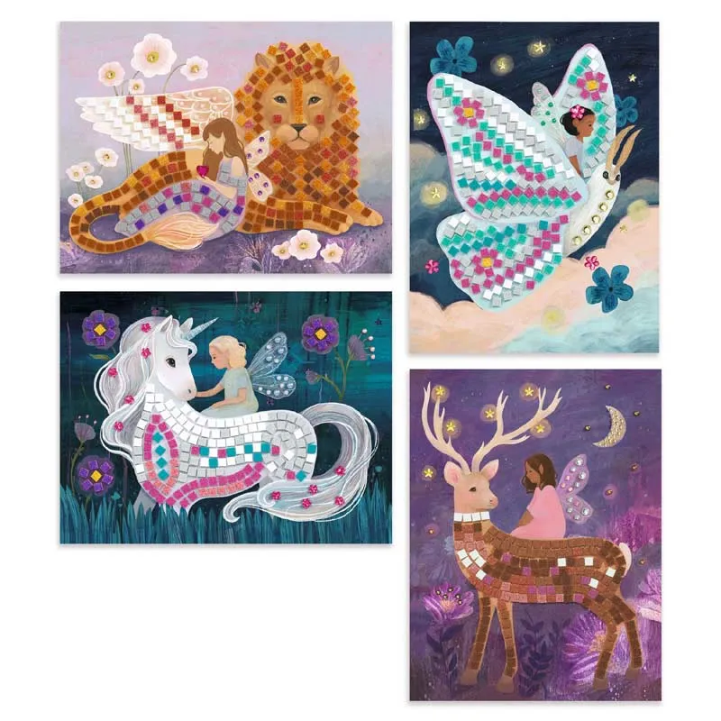 Djeco DJ09426 Enchanted World Mosaic Kit