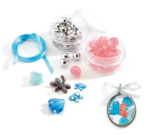 Djeco Oh! Les Perles Jewellery Kit - Pearls & Birds