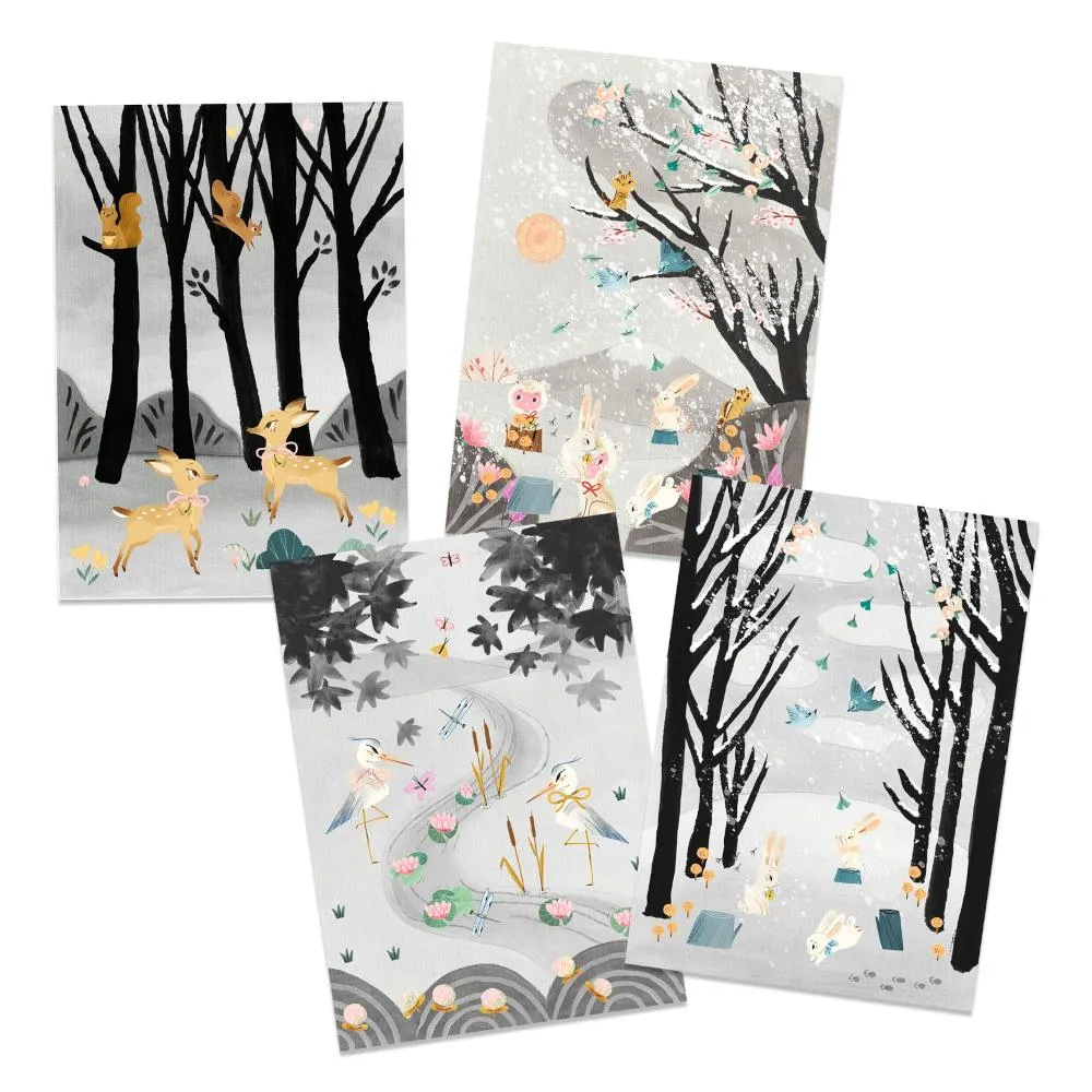 Djeco Painting Collage Art Kit - Last Snowfall