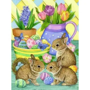 Easter Bunny - Full Round 30*40CM