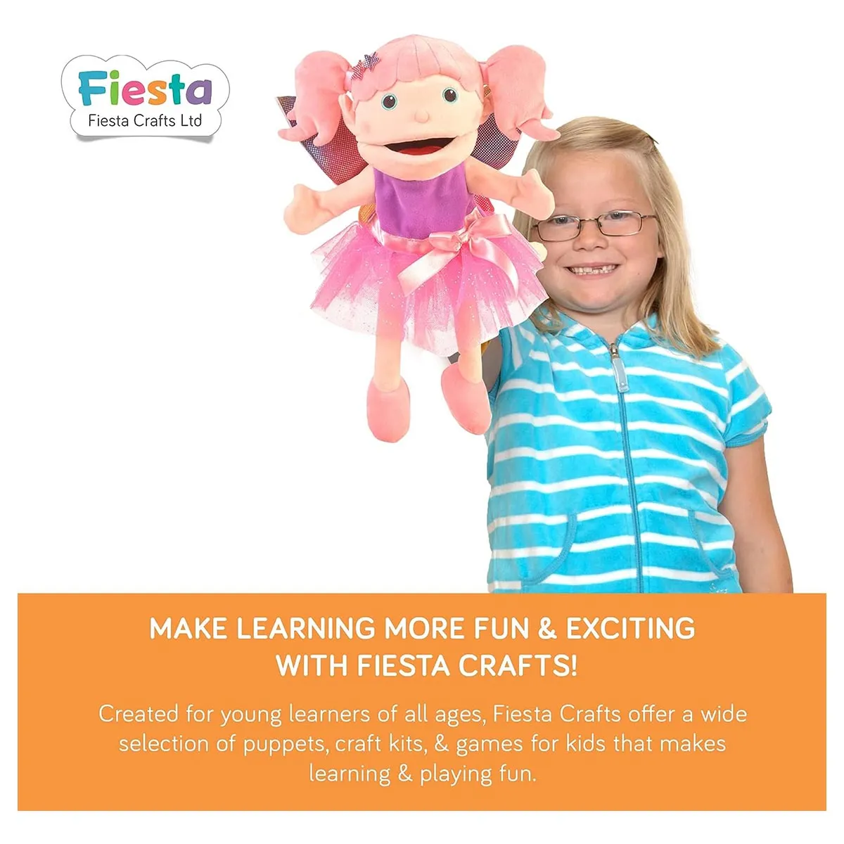 Fiesta Crafts Fairy Moving Mouth Hand Puppet