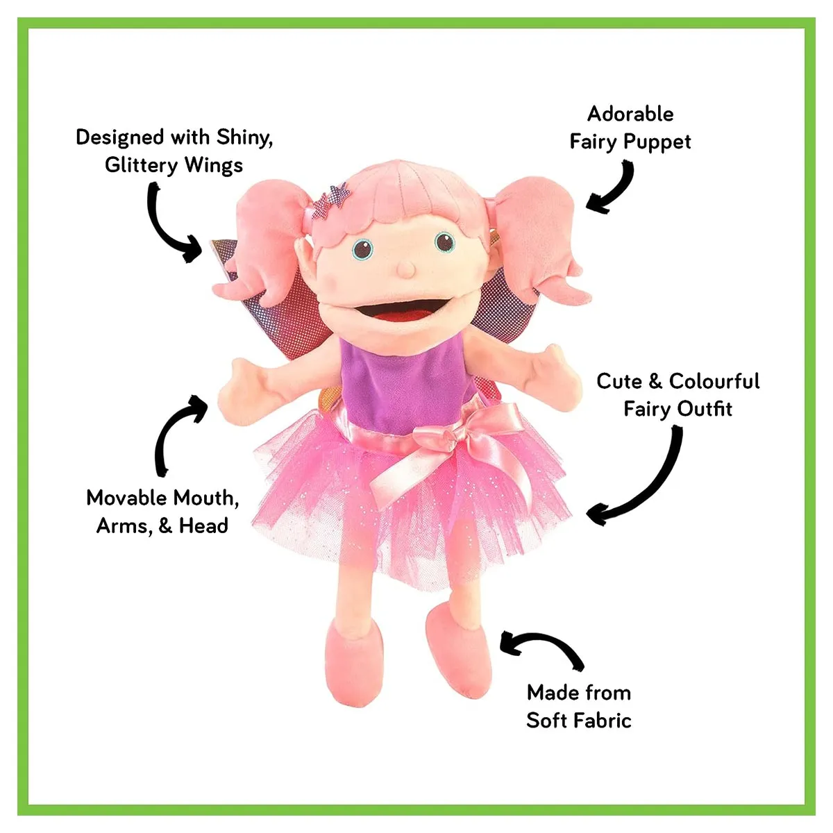 Fiesta Crafts Fairy Moving Mouth Hand Puppet