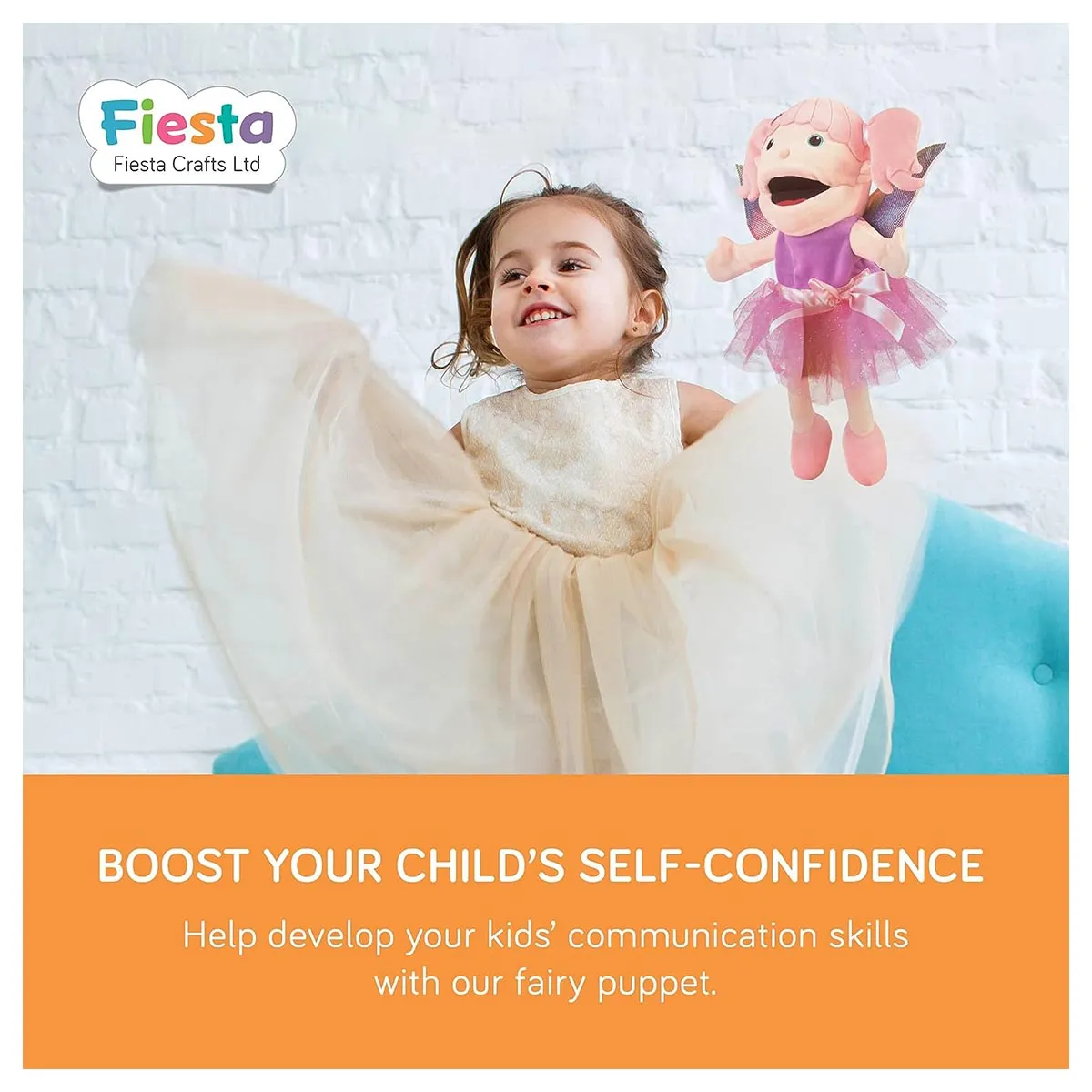 Fiesta Crafts Fairy Moving Mouth Hand Puppet