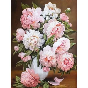Flower  - Full Round Diamond - 30x40CM