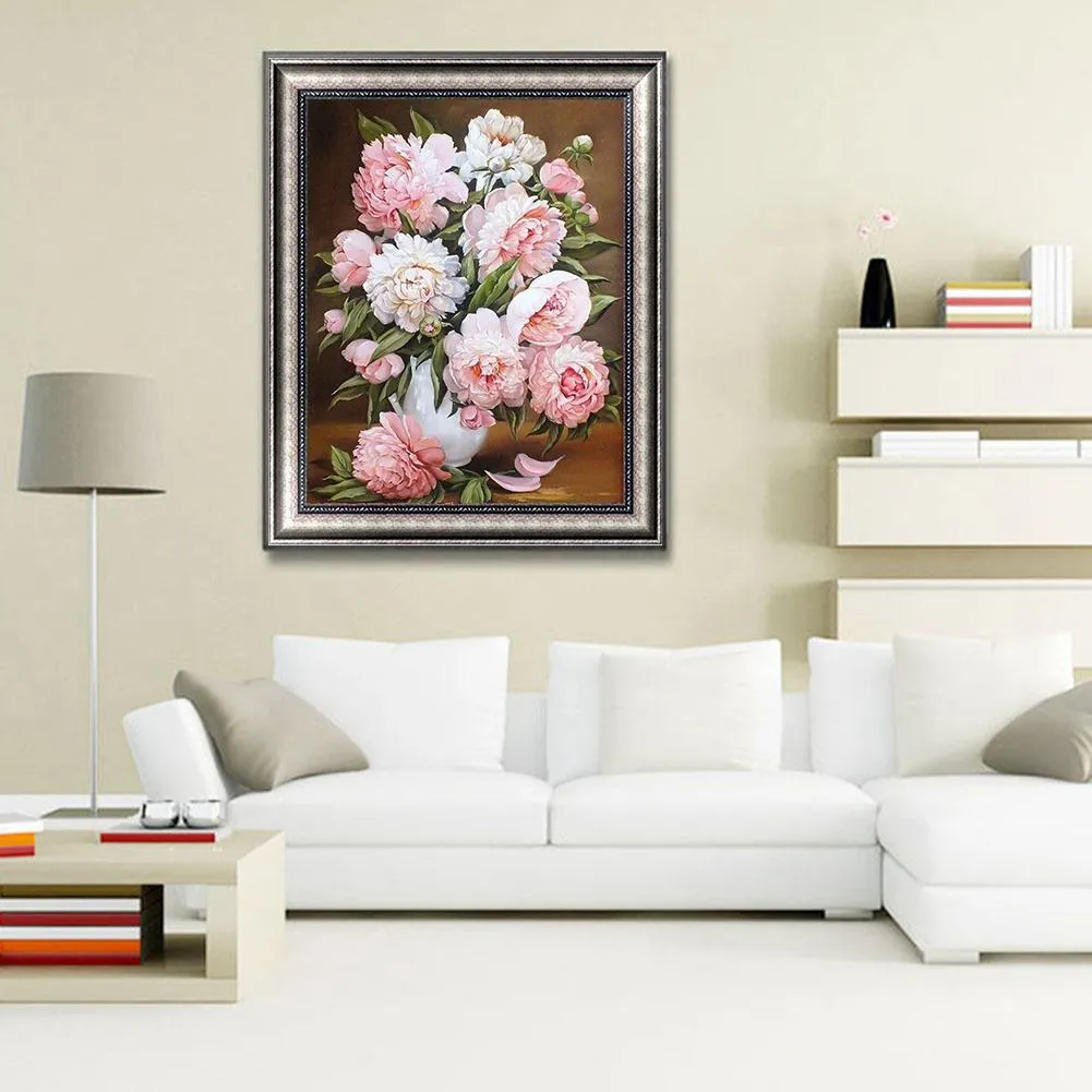 Flower  - Full Round Diamond - 30x40CM