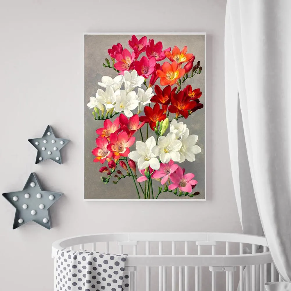 Flowers  - Full Round Diamond - 30x40CM