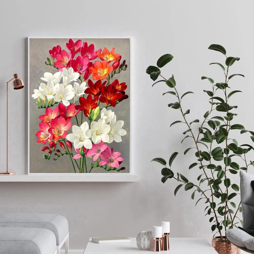 Flowers  - Full Round Diamond - 30x40CM