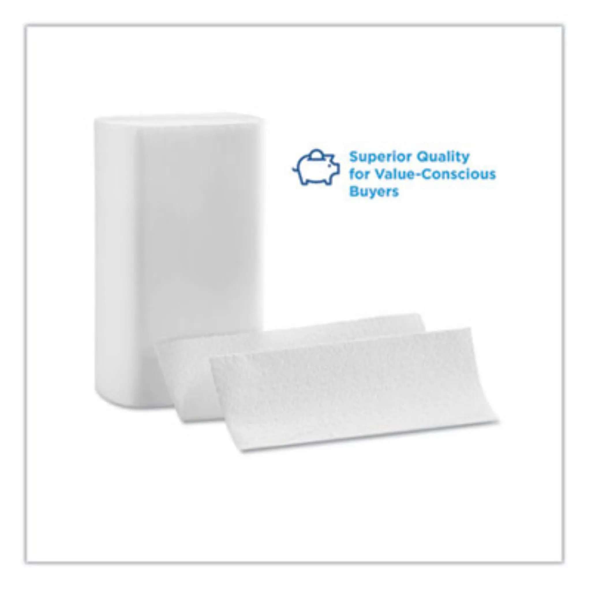 GEORGIA PACIFIC GPC21000 Blue Select Multi-Fold 2 Ply Paper Towel, 9.2 x 9.4, White, Carton of 16 Packs