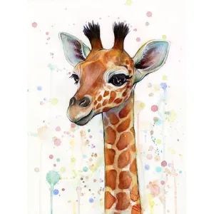 Giraffe  - Full Round Diamond - 30x40CM