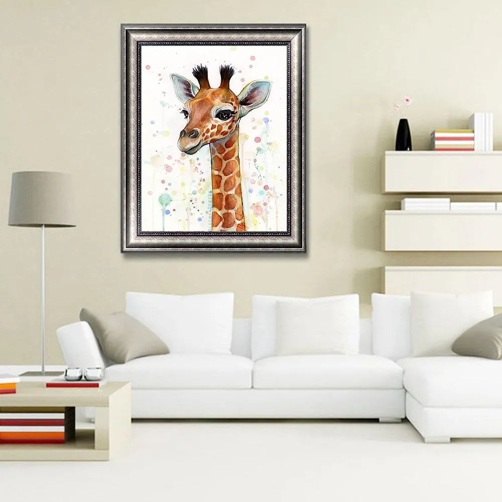 Giraffe  - Full Round Diamond - 30x40CM