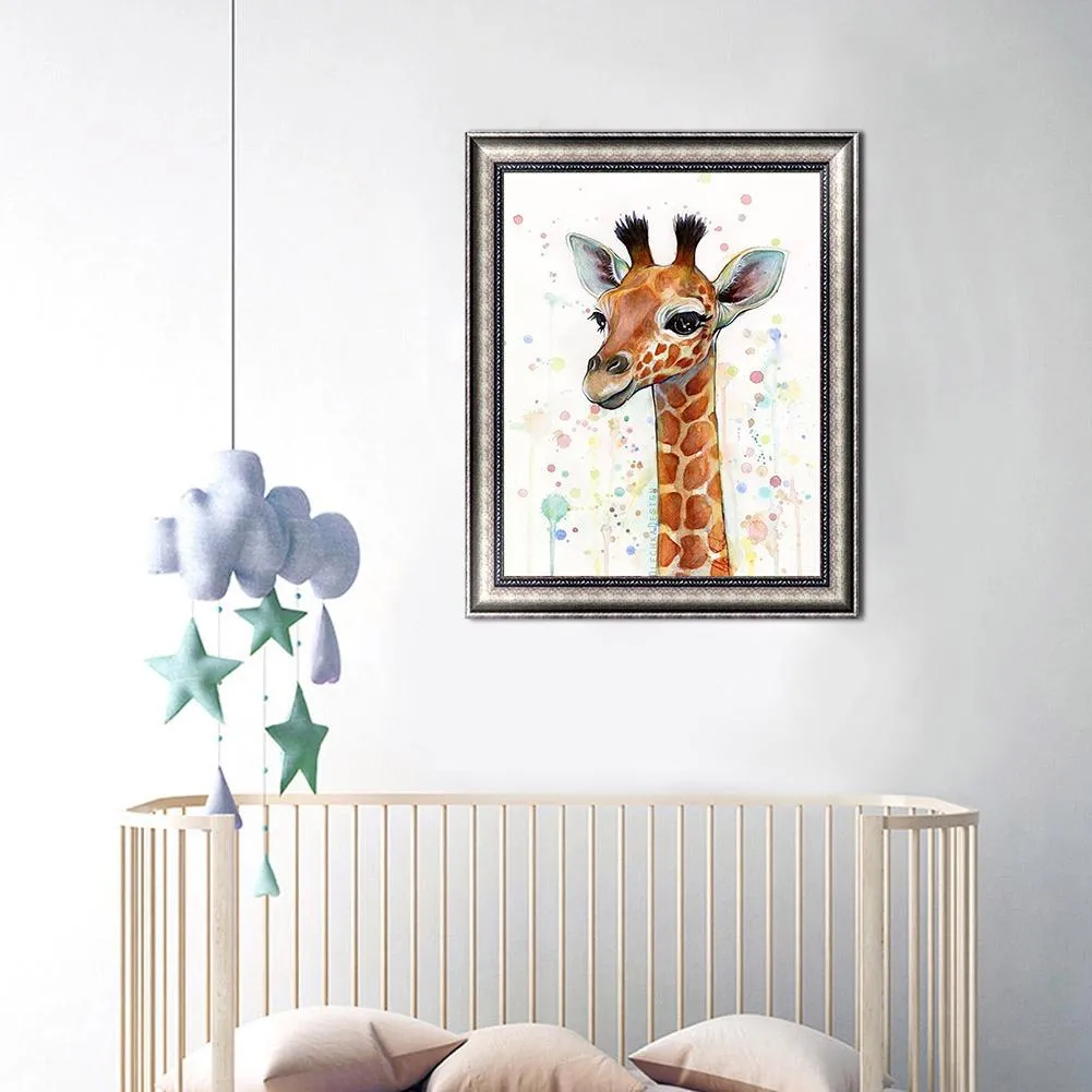 Giraffe  - Full Round Diamond - 30x40CM