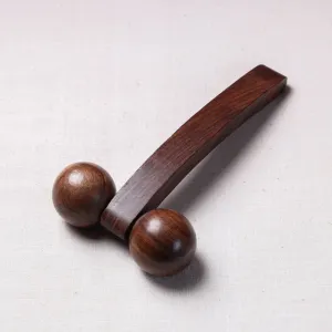 Hand Carved Natural Neem Wood Acupressure Back/Spin Roller