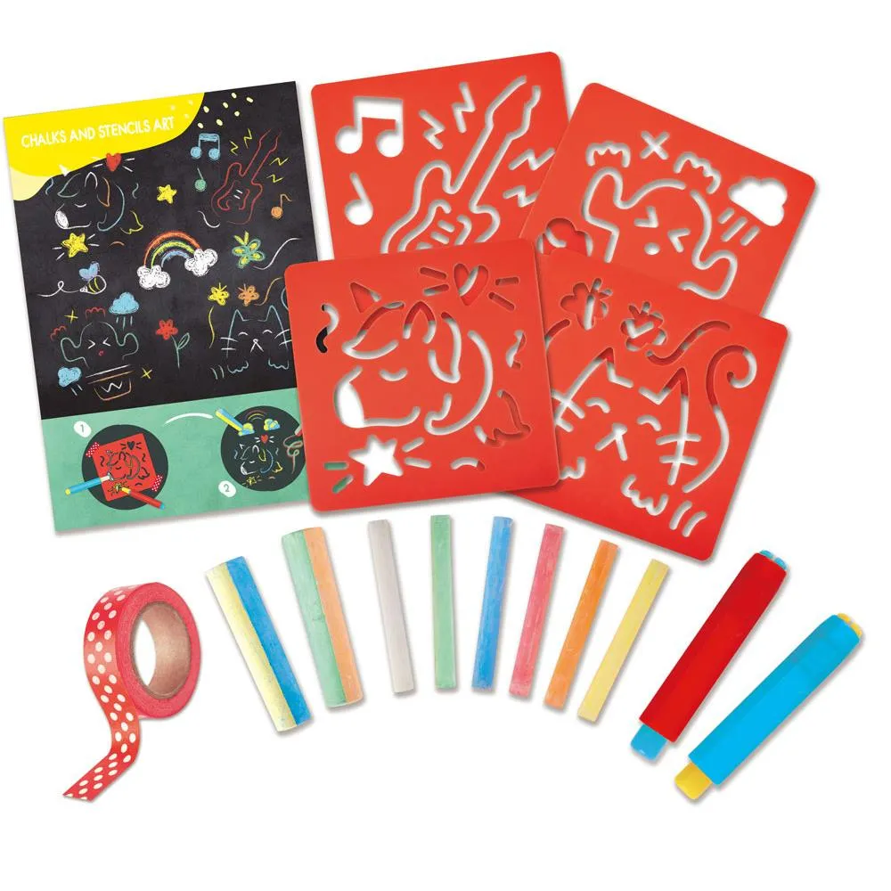 Hape Chalk & Stencil Art Kit