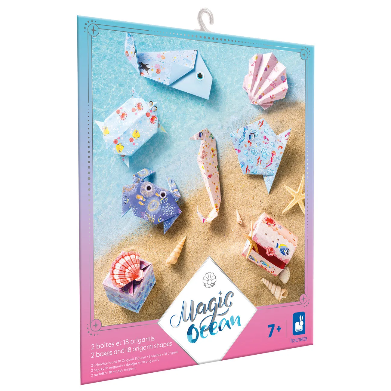 Janod Magic Ocean - 2 Schachteln und 18 Origami-Formen