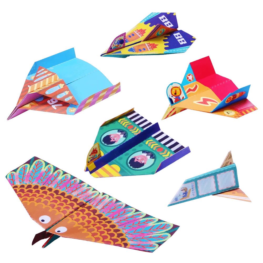 Kids Origami Set - Paper Planes Craft Set