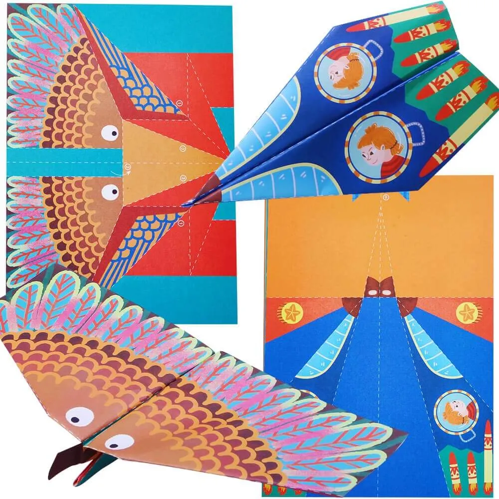 Kids Origami Set - Paper Planes Craft Set